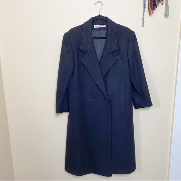 donnybrook Jackets & Blazers - Donnybrook • vintage black wool trench coat